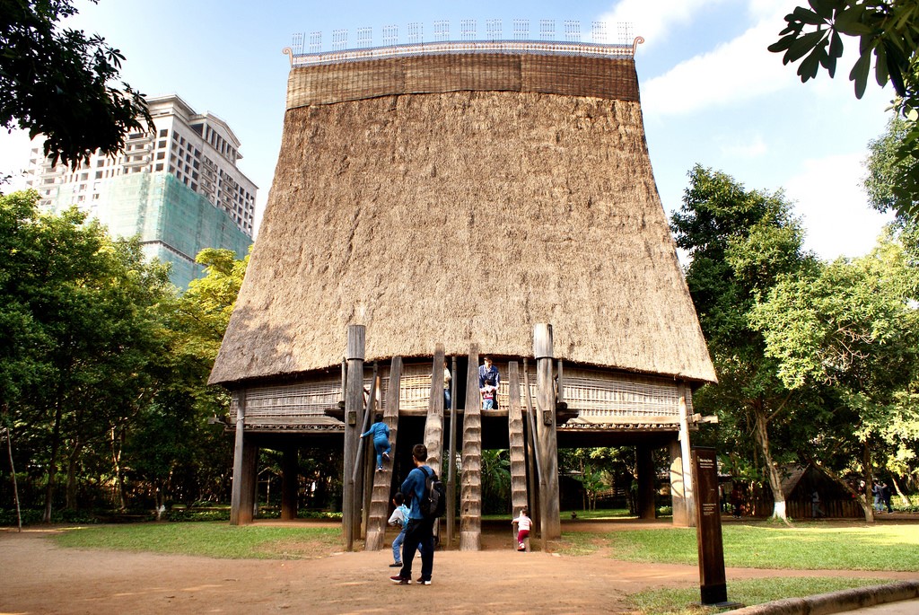 Une maison traditionnelle au musée de l'ethnologie 